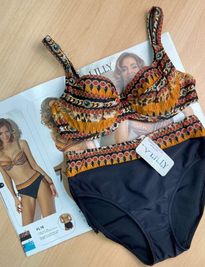 Раздельный купальник Lilly FL16I черный, Цвет: черный, Размеры: 80D, изображение 3