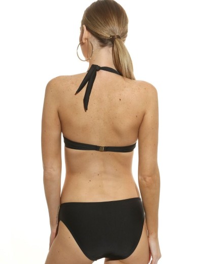 Купальник халтер с формованной чашкой Lilly FL44U черный, Цвет: черный, Размеры: 80B, изображение 2