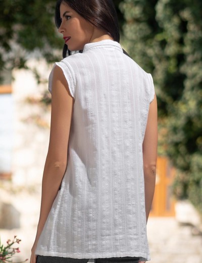 Рубашка без рукавов Mia-Amore ARGENTINA 1753, Цвет: белый, Размеры: S, изображение 2