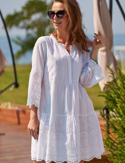 Пляжная туника Mia-Amore CALIFORNIA 1588, Цвет: белый, Размеры: S, изображение 2