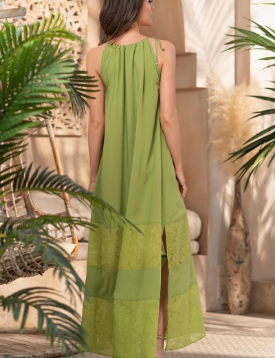 Длинный сарафан Mia-Amore OASIS 1628, Цвет: киви, Размеры: XL, изображение 2