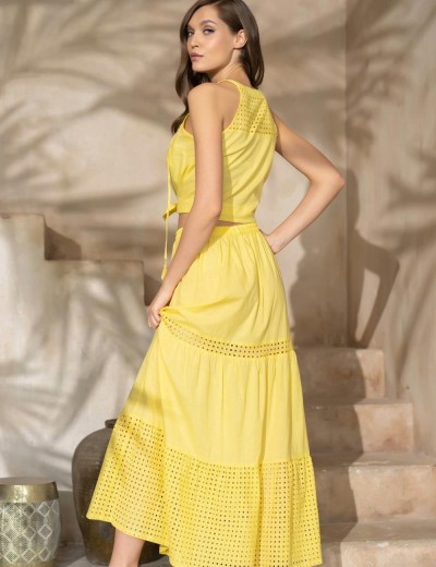 Комплект топ + юбка Mia-Amore ROCHELLE 1612 лимонный, Цвет: лимонный, Размеры: S, изображение 2