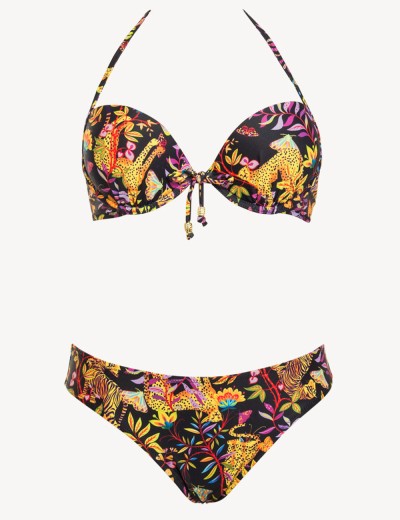 Раздельный купальник пуш-ап Sielei AR36 nero, Цвет: nero (черный), Размеры: 85B, изображение 3