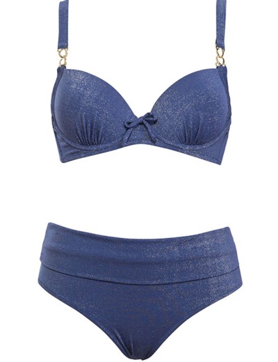 Раздельный купальник с формованной чашкой Sielei BR79 blu, Цвет: blu (синий), Размеры: 95C, изображение 2