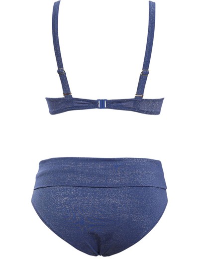 Раздельный купальник с формованной чашкой Sielei BR79 blu, Цвет: blu (синий), Размеры: 95C, изображение 4