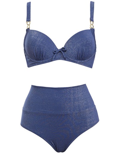 Раздельный купальник с формованной чашкой Sielei BR79 blu, Цвет: blu (синий), Размеры: 95C, изображение 3