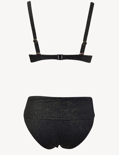 Раздельный купальник с формованной чашкой Sielei BR79 nero, Цвет: nero (черный), Размеры: 75D, изображение 4