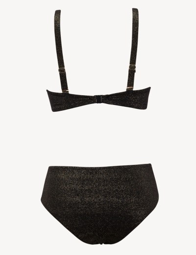 Раздельный купальник с мягкой чашкой Sielei BR82 nero, Цвет: nero (черный), Размеры: 85D, изображение 4