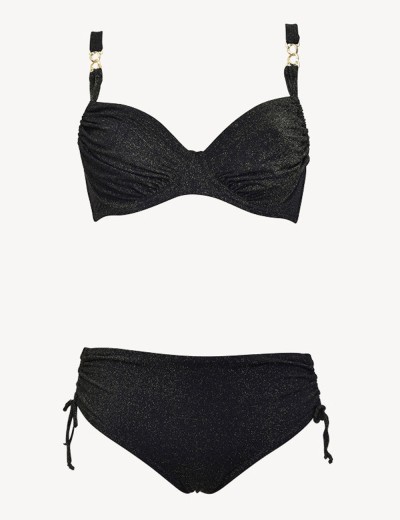 Раздельный купальник с мягкой чашкой Sielei BR93 nero, Цвет: nero (черный), Размеры: 85D, изображение 2