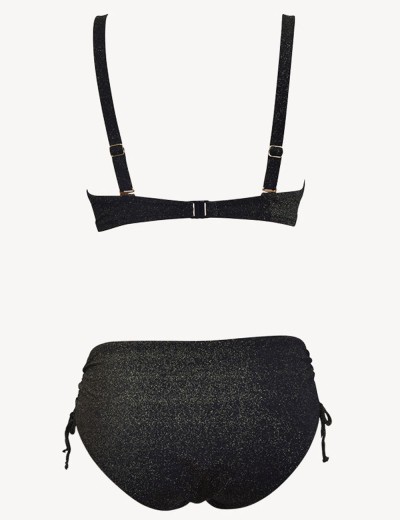 Раздельный купальник с мягкой чашкой Sielei BR93 nero, Цвет: nero (черный), Размеры: 85D, изображение 4