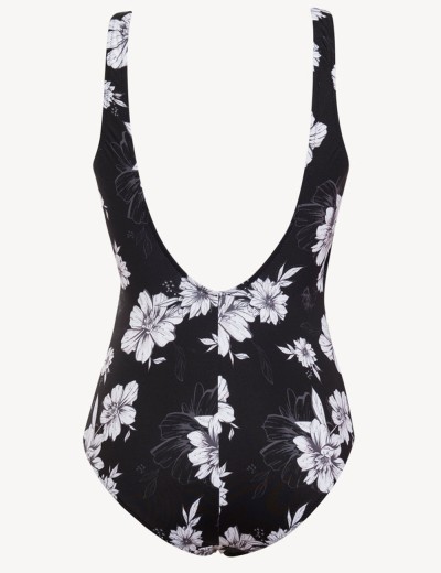 Слитный купальник цветы Sielei FL50 nero, Цвет: nero (черный), Размеры: 95C, изображение 6