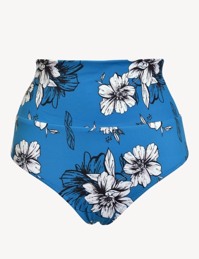 Раздельный купальник цветы Sielei FL54+FL67 ottanio, Цвет: ottanio (голубой), Размеры: 95C, изображение 4