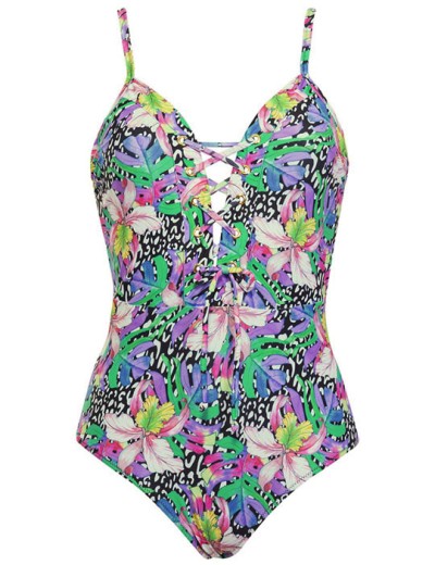 Совместный купальник с мягкой чашкой Sielei GL51 nero, Цвет: nero (черный), Размеры: 80B, изображение 2