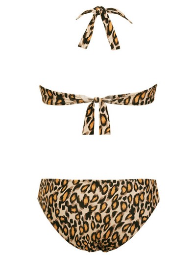 Купальник халтер с мягкой чашкой Sielei HI53+HI63 corda, Цвет: corda, Размеры: 75C, изображение 6