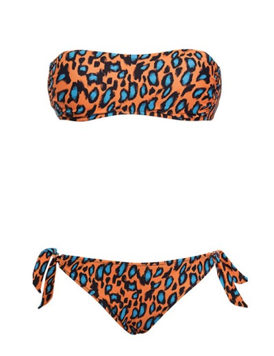 Мягкий купальник бандо Sielei HI55+HI62 arancio, Цвет: arancio (оранж), Размеры: 75B, изображение 4