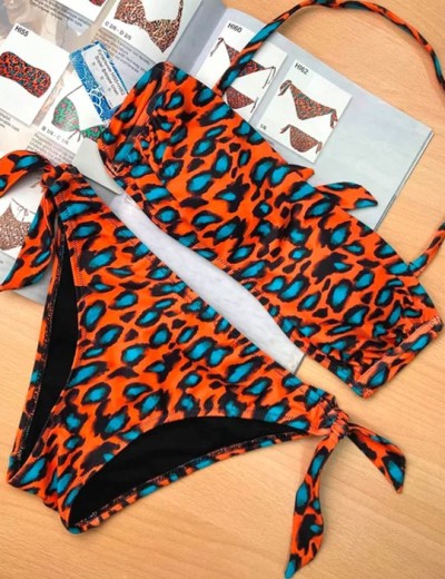 Мягкий купальник бандо Sielei HI55+HI62 arancio, Цвет: arancio (оранж), Размеры: 75B, изображение 3