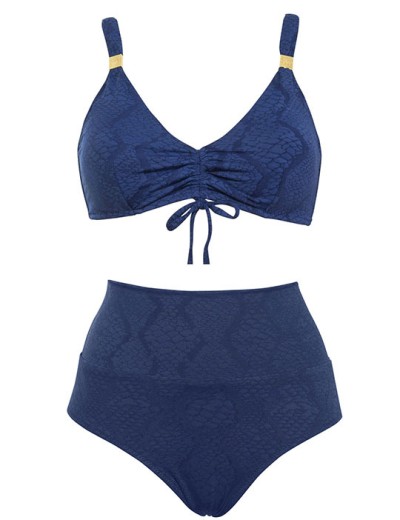 Купальник мягкий без косточек Sielei JQ52+JQ67 blu, Цвет: blu (синий), Размеры: 75C, изображение 3