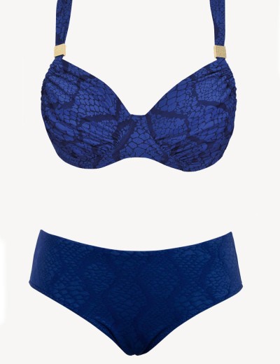 Раздельный купальник с мягкой чашкой Sielei JQ53+JQ68 blu, Цвет: blu (синий), Размеры: 75C, изображение 2