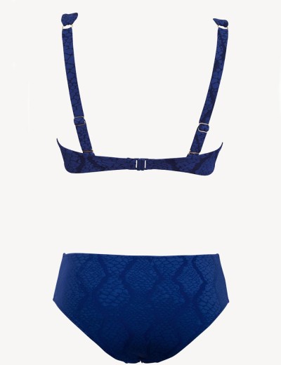 Раздельный купальник с мягкой чашкой Sielei JQ53+JQ68 blu, Цвет: blu (синий), Размеры: 75C, изображение 3