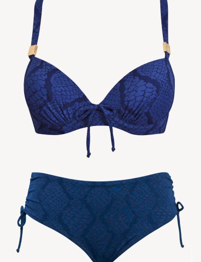 Купальник с формованной чашкой Sielei JQ59+JQ69 blu, Цвет: blu (синий), Размеры: 100B, изображение 2