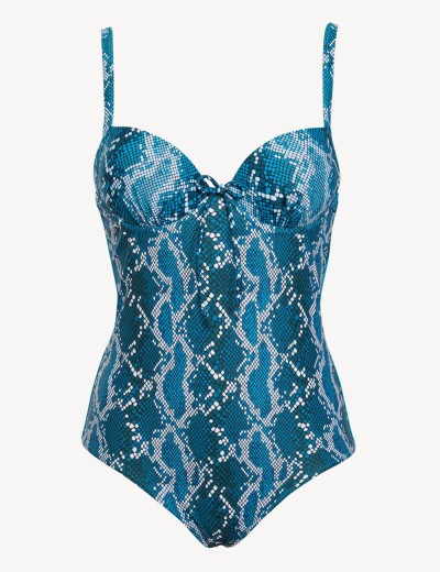 Слитный купальник с формованными чашками Sielei LD50 ottanio, Цвет: ottanio, Размеры: 95B, изображение 4