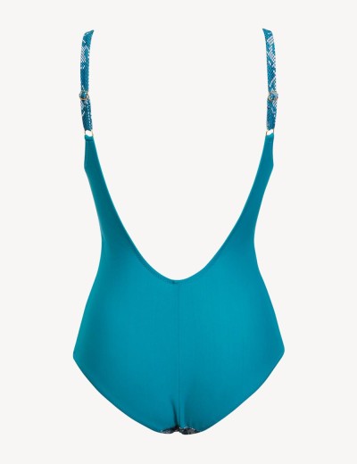 Слитный купальник с формованными чашками Sielei LD50 ottanio, Цвет: ottanio, Размеры: 95B, изображение 5