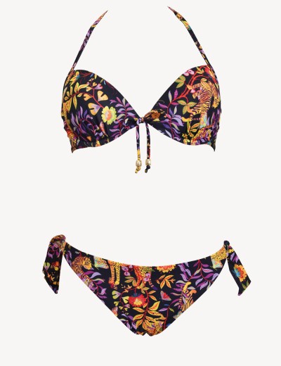 Раздельный купальник с формованной чашкой Sielei AR24 nero, Цвет: nero (черный), Размеры: 85C, изображение 2