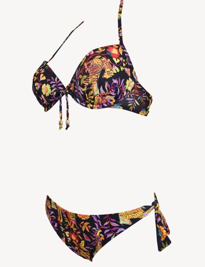 Раздельный купальник с формованной чашкой Sielei AR24 nero, Цвет: nero (черный), Размеры: 85C, изображение 3