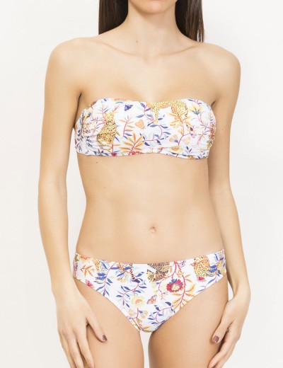 Купальник бандо с мягкой чашкой Sielei AR35 bianco, Цвет: bianco, Размеры: 90B, изображение 2