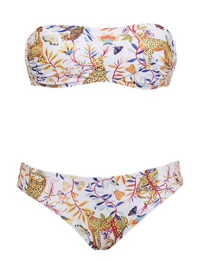 Купальник бандо с мягкой чашкой Sielei AR35 bianco, Цвет: bianco, Размеры: 90B, изображение 6