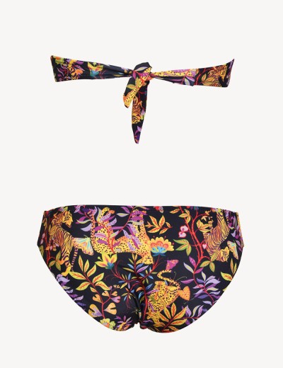 Купальник бандо с мягкой чашкой Sielei AR35 nero, Цвет: nero, Размеры: 90B, изображение 3