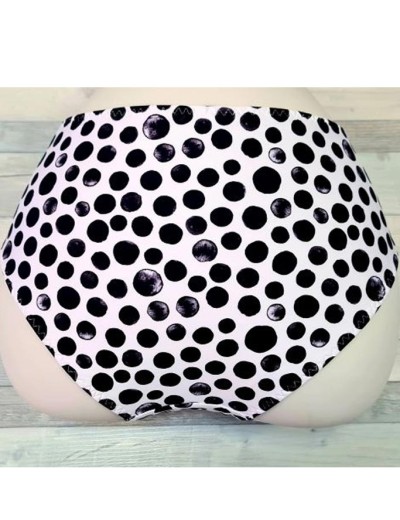 Плавки женские с регулировкой бока Akcent AN243, Цвет: черно-белый, Размеры: S, изображение 3