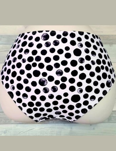 Плавки женские классические Akcent AN243, Цвет: черно-белый, Размеры: 2XL, изображение 3