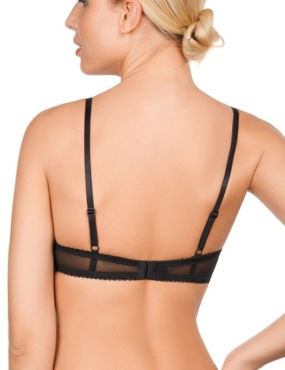 Бюстгальтер балконет Amelie MILLA 2016 черный new, Цвет: черный, Размеры: 65A, изображение 3