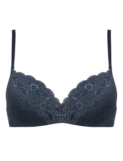 Бюстгальтер балконет с пуш-ап Amelie NINA 1010 синий, Цвет: синий, Размеры: 70B, изображение 3