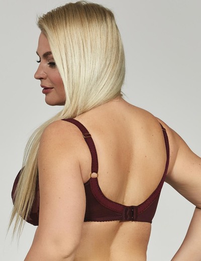 Бюстгальтер мягкий Kris Line SELENA soft lace, Цвет: бургунди, Размеры: 80I, изображение 2