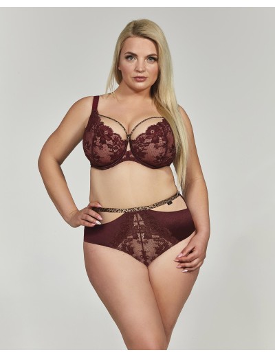Бюстгальтер мягкий Kris Line SELENA soft lace, Цвет: бургунди, Размеры: 80I, изображение 4
