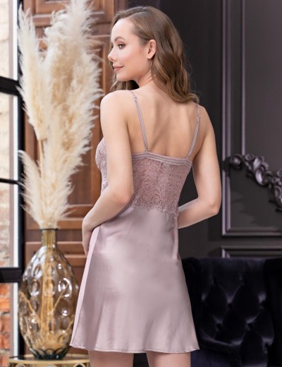 Атласная сорочка Mia-Amore MISTY 7261 латте, Цвет: латте, Размеры: XS, изображение 2