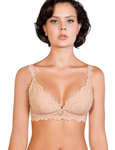 Бюстгальтер бралетт без косточек Mioocchi VIVIAN 7589 natural, Цвет: natural (телесный), Размеры: 80B, изображение 3