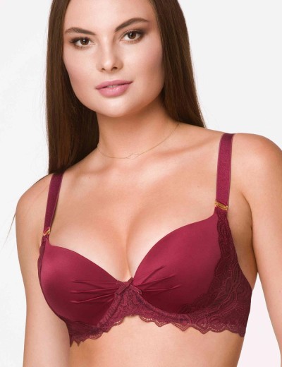 Бюстгальтер планж с пуш-ап VOVA PURCELL V49633, Цвет: яблочное масло, Размеры: 70B, изображение 4