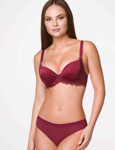 Бюстгальтер планж с пуш-ап VOVA PURCELL V49633, Цвет: яблочное масло, Размеры: 70B, изображение 3