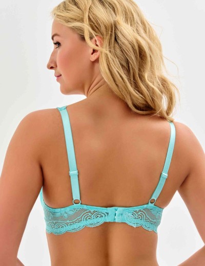 Бюстгальтер балконет пуш-ап VOVA SNEJANNA V54032 бирюза, Цвет: бирюза, Размеры: 85A, изображение 2