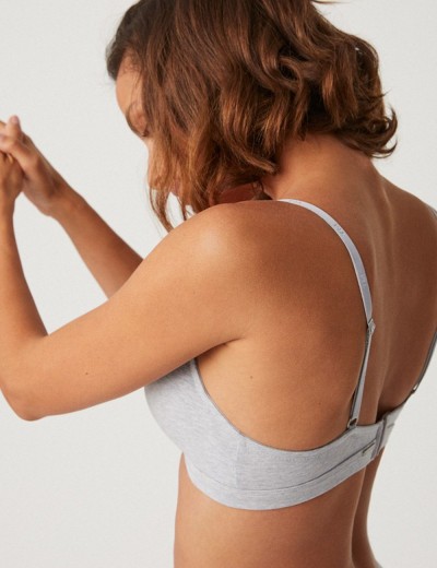 Бюстгальтер триангул без косточек Ysabel Mora 10014 COMFY серый, Цвет: серый, Размеры: M, изображение 3