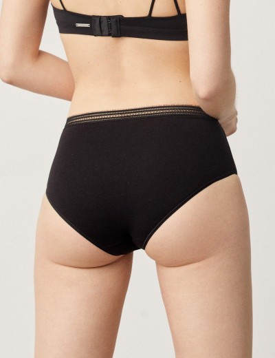 Высокие трусы слипы Ysabel Mora 19312 HIGH WAIST черный, Цвет: черный, Размеры: M, изображение 2