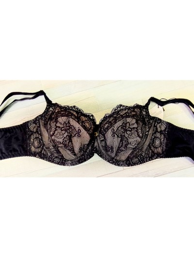 Бюстгальтер мягкий с подкроем Akcent A-48 M, Цвет: черный, Размеры: 105D, изображение 6