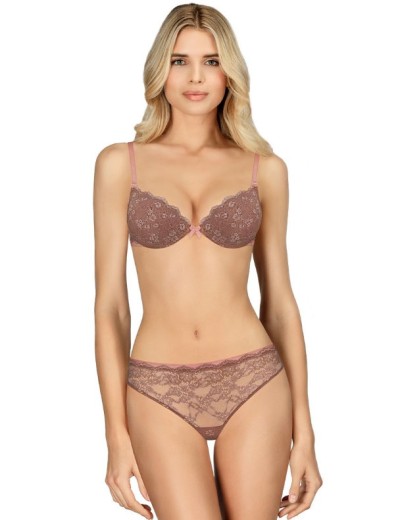 Кружевные трусы бразилиана Amelie POLINA 2008-3 макадами, Цвет: макадами, Размеры: M, изображение 4