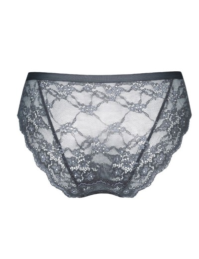 Кружевные трусы слипы Amelie POLINA 2009-2 серо-синий, Цвет: серо-синий, Размеры: L, изображение 2