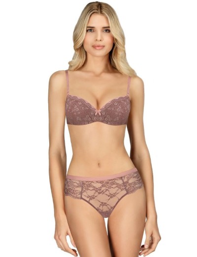 Бюстгальтер балконет пуш-ап Amelie POLINA 2010 макадами, Цвет: макадами, Размеры: 70B, изображение 2