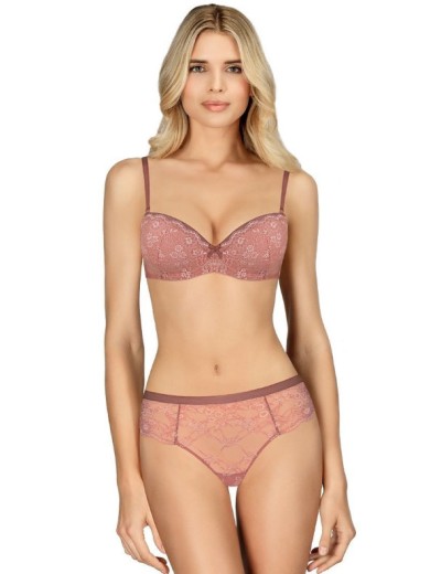 Кружевные трусы слипы Amelie POLINA 2009-2 розовый, Цвет: розовый, Размеры: M, изображение 4