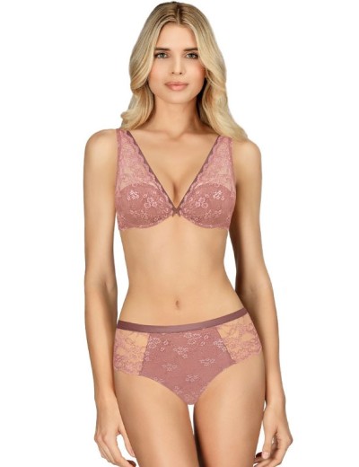 Кружевные трусы бразилиана Amelie POLINA 2011-3 розовый, Цвет: розовый, Размеры: M, изображение 4